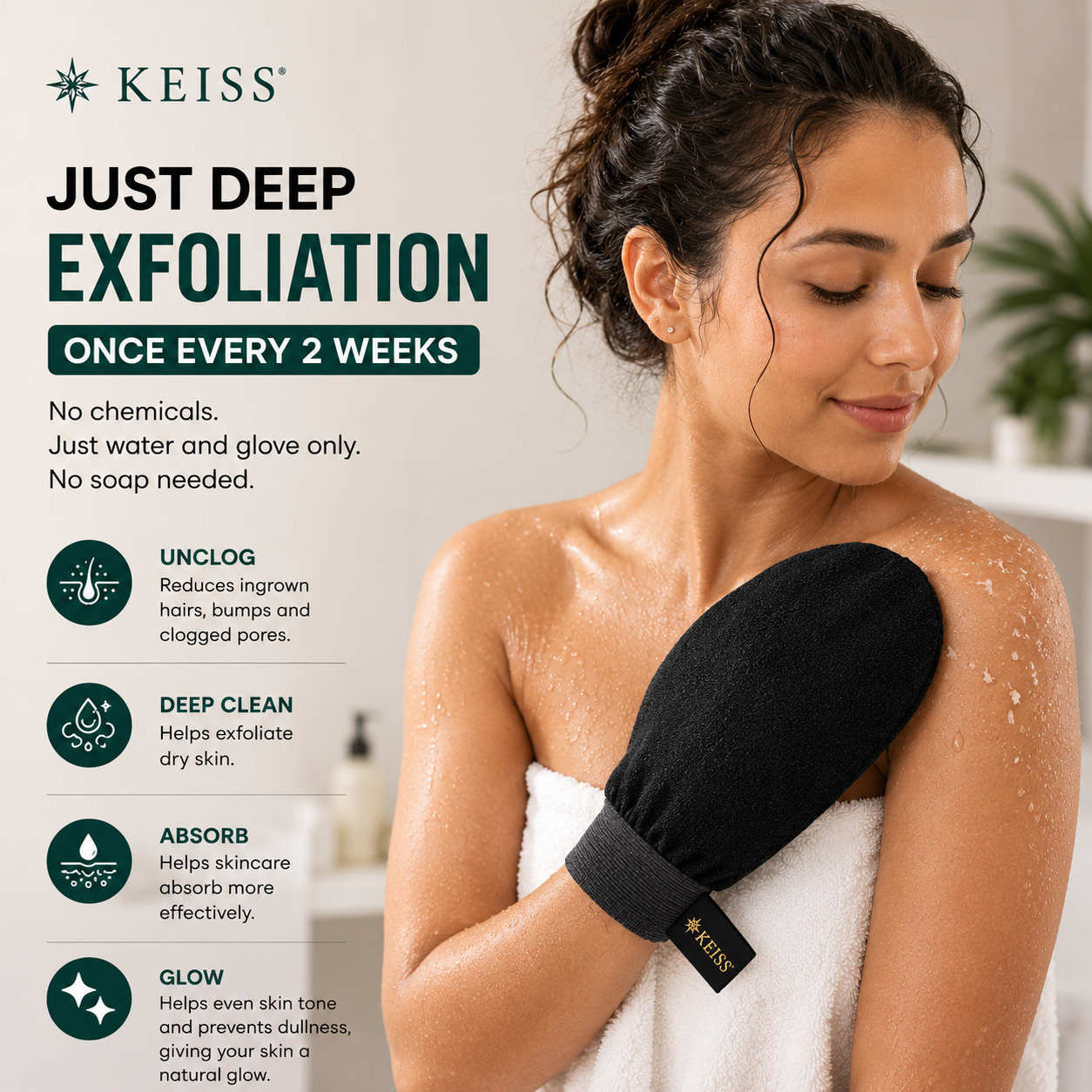Keiss™ | Moroccan Exfoliating Scrub Glove