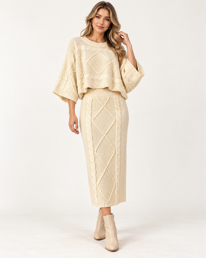 Elodie | Textured Knit Co-ord Set